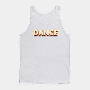 Dance 3D typography Tank Top